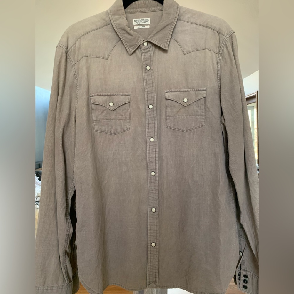 All Saints corduroy cowboy shirt VINTAGE